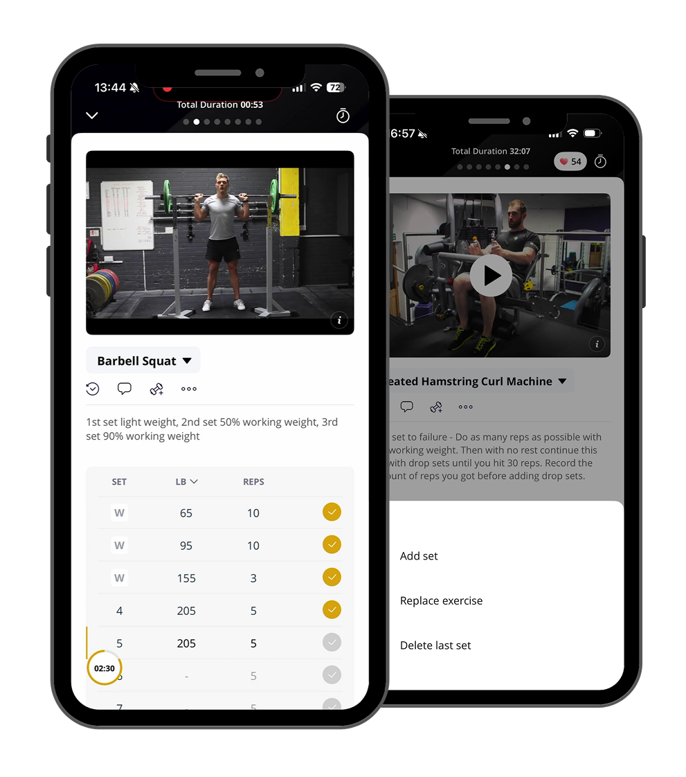 ONE Fitness app: workout logging and exercise videos